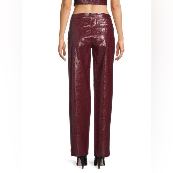 Faux leatherer pant and top set - Picture 4 of 10